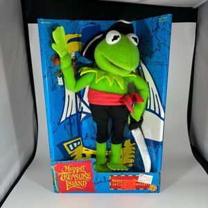 Vintage Muppet‎ Treasure Island Kermit the Frog Captain Smollett ToyBiz 1995 OOP